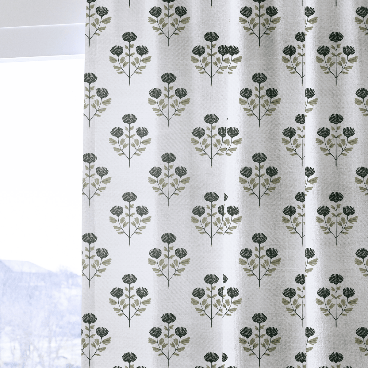 Flora Folk - Curtain Panel - The Drapery