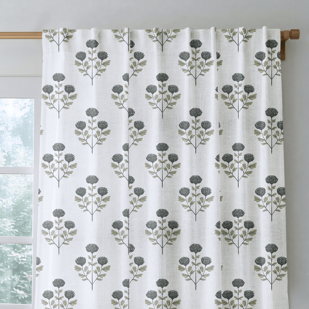 Flora Folk - Curtain Panel - The Drapery