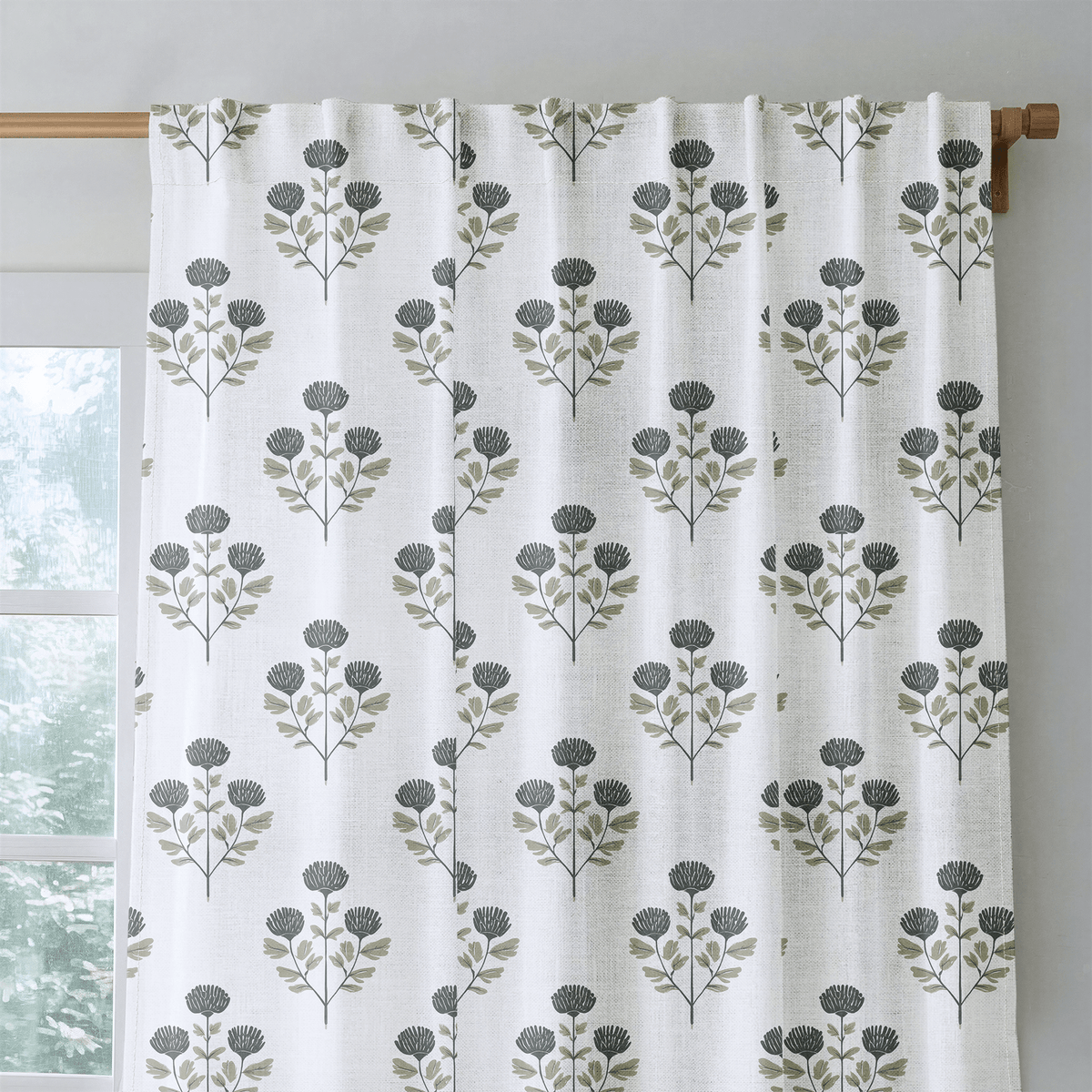 Flora Folk - Curtain Panel - The Drapery