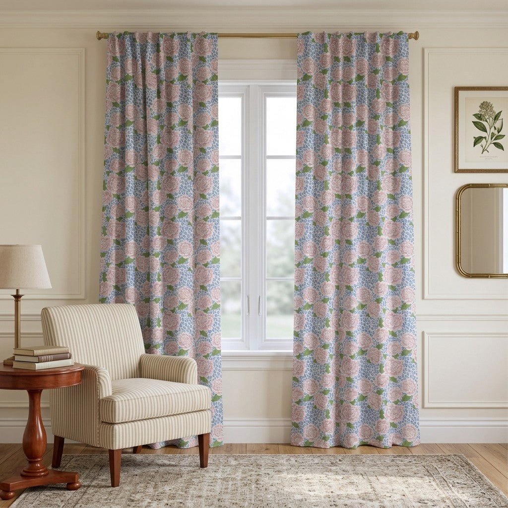 Florain Blossoms - Curtain Panel - The Drapery