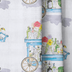 Floral Bar Cart - The Drapery