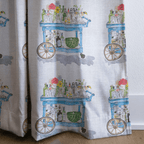 Floral Bar Cart - Curtain Panel - The Drapery