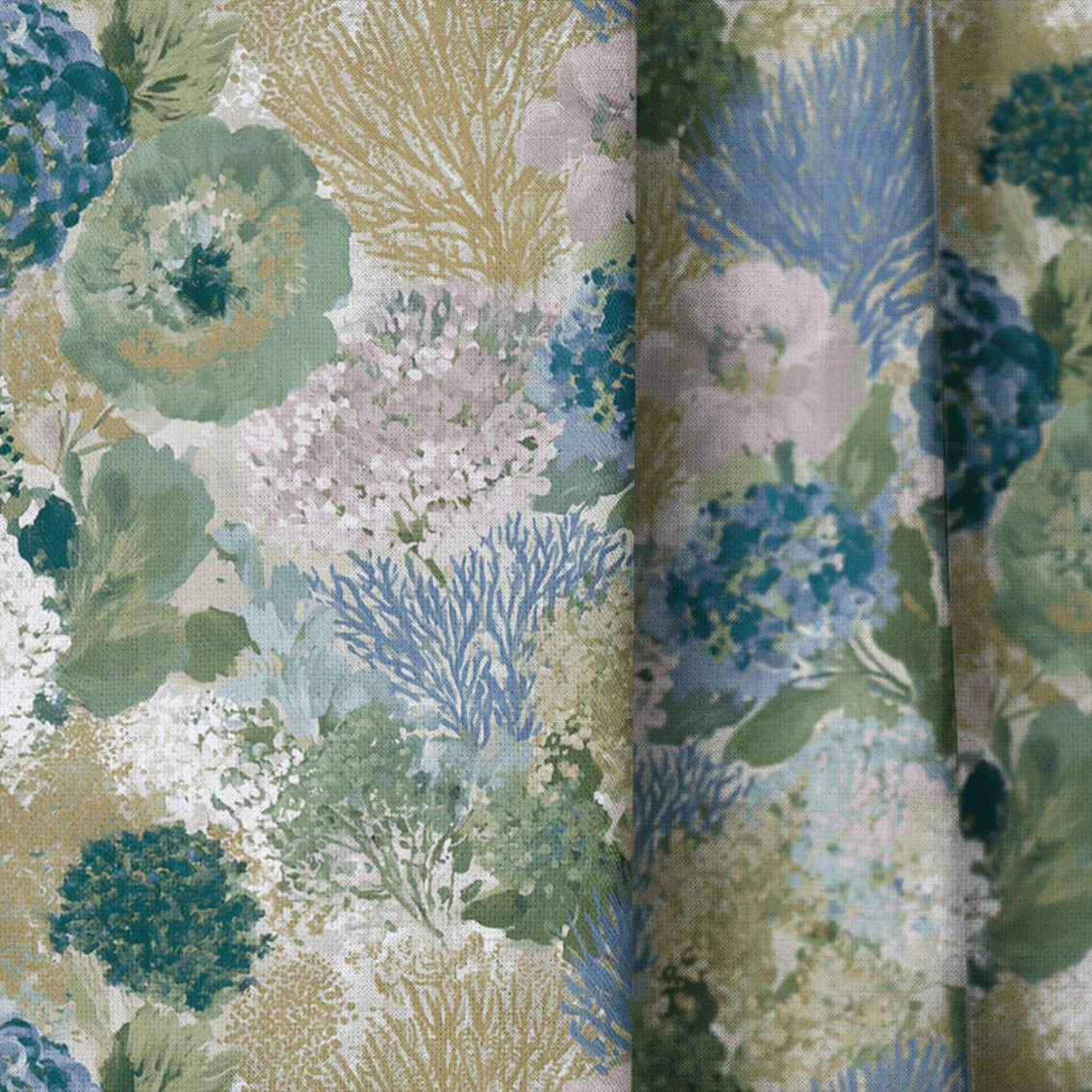 Floral Coast - Curtain Panel - The Drapery