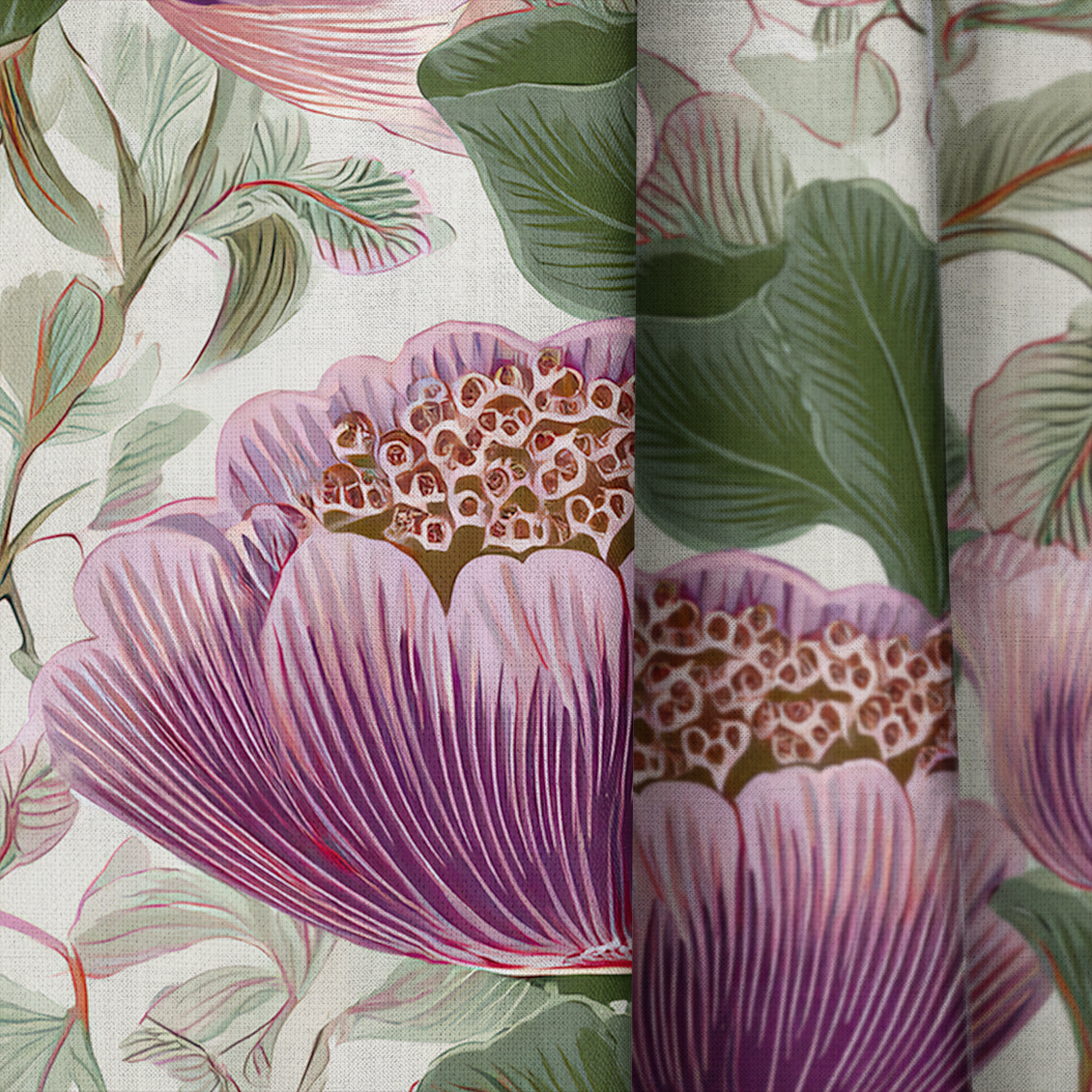 Floral Escape - Curtain Panel - The Drapery
