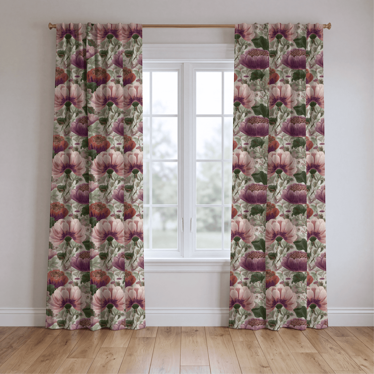 Floral Escape - Curtain Panel - The Drapery