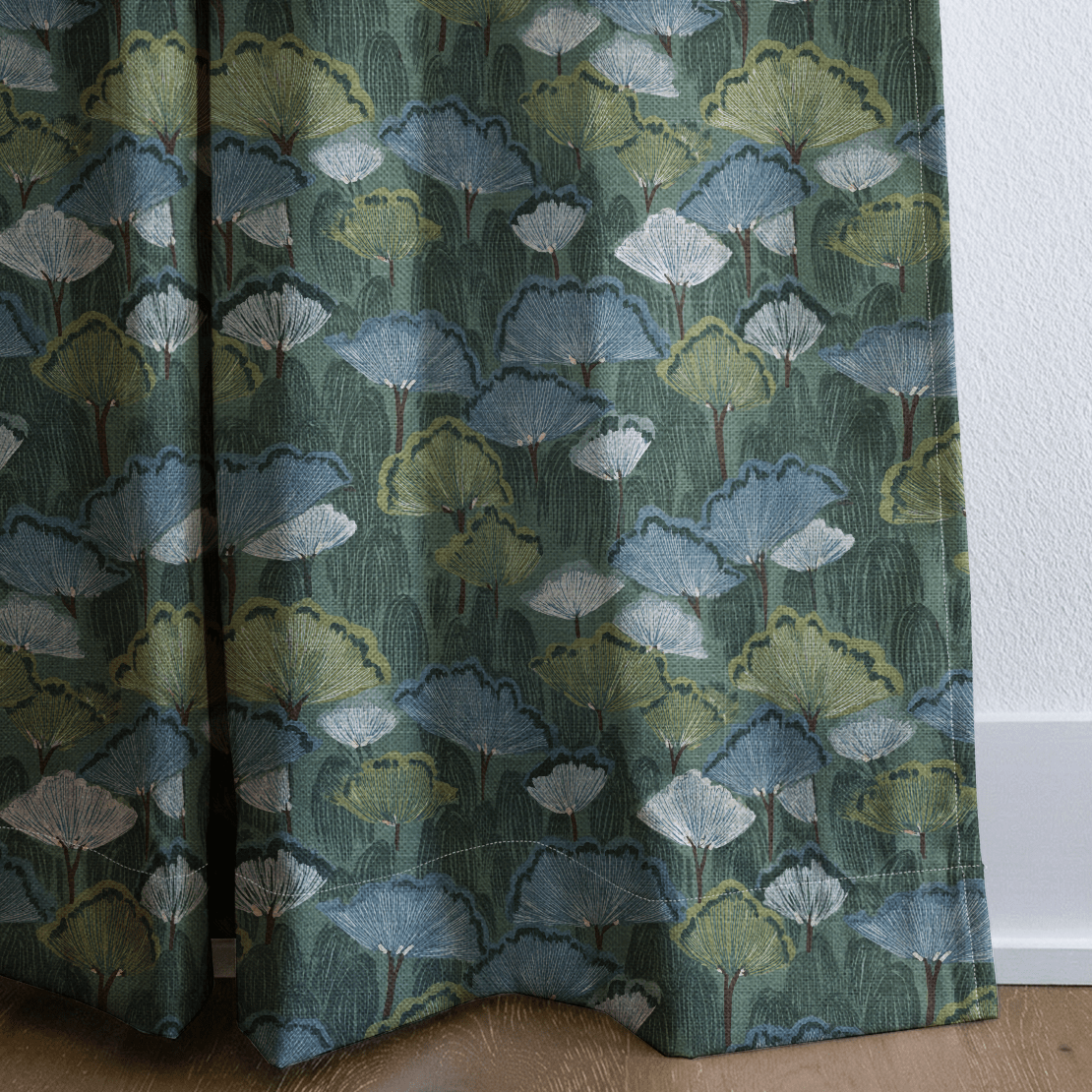 Floral Fan - Curtain Panel - The Drapery