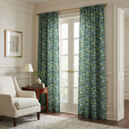 Floral Fan - Curtain Panel - The Drapery