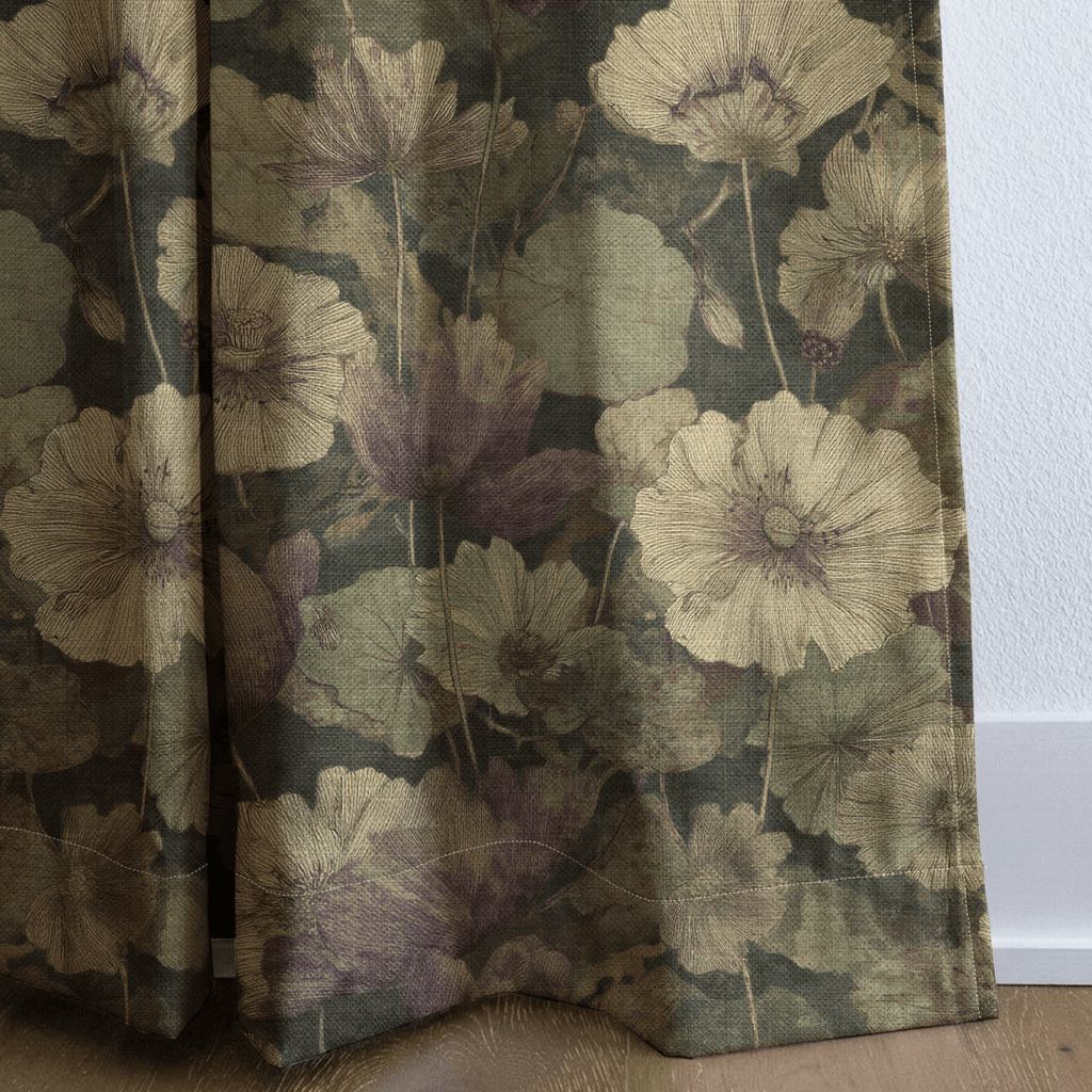 Floral Foliage - Curtain Panel - The Drapery