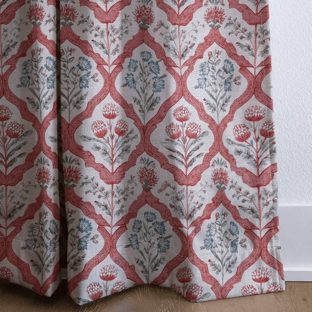 Floral Frames - Curtain Panel - The Drapery