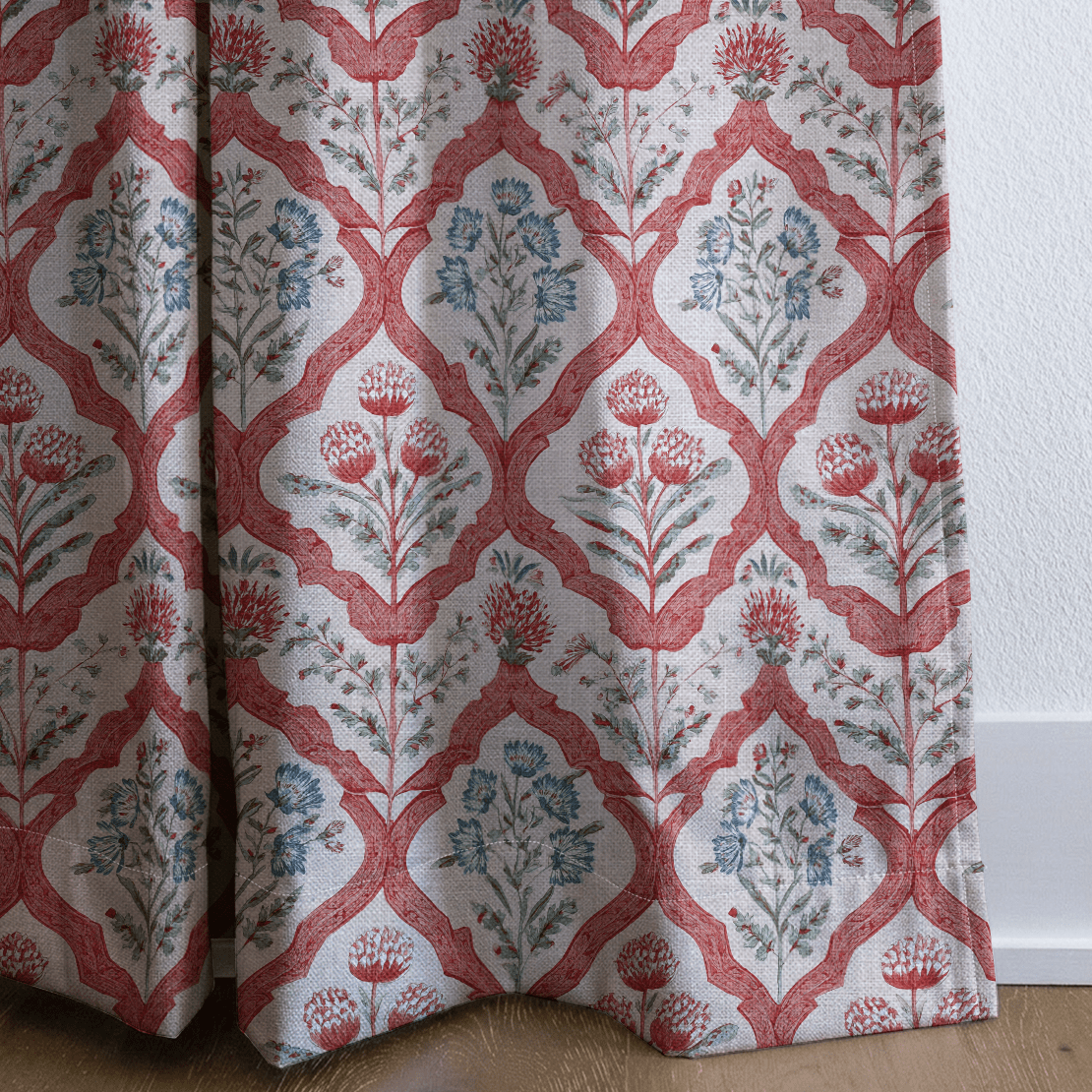 Floral Frames - Curtain Panel - The Drapery