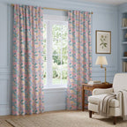 Florette Pink - Curtain Panel - The Drapery