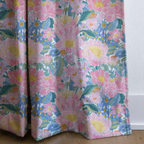 Florette Pink - Curtain Panel - The Drapery