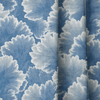 Flourish Blue - Curtain Panel - The Drapery