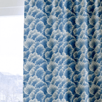 Flourish Blue - Curtain Panel - The Drapery