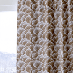 Flourish Brown - Curtain Panel - The Drapery