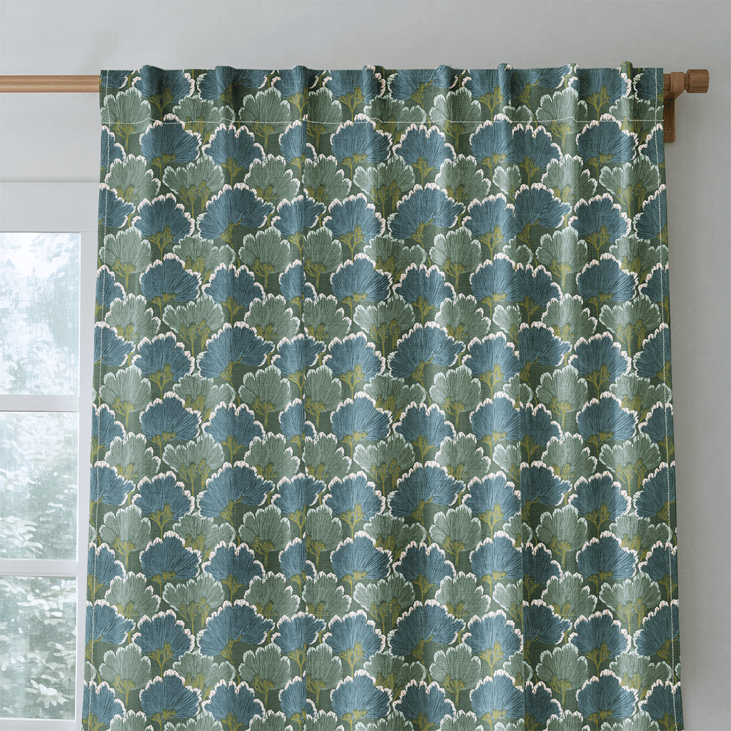 Flower Fans - Curtain Panel - The Drapery
