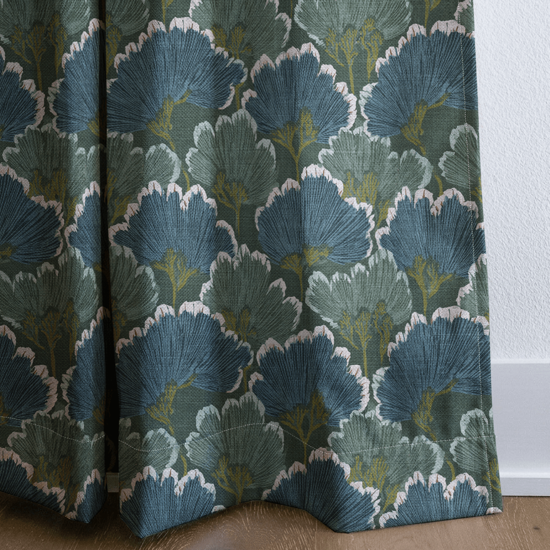 Flower Fans - Curtain Panel - The Drapery