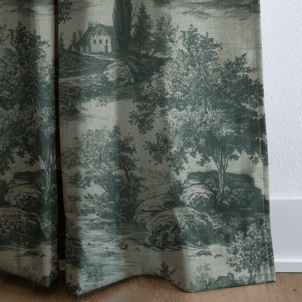 Forrest Ink Toile - Curtain Panel - The Drapery