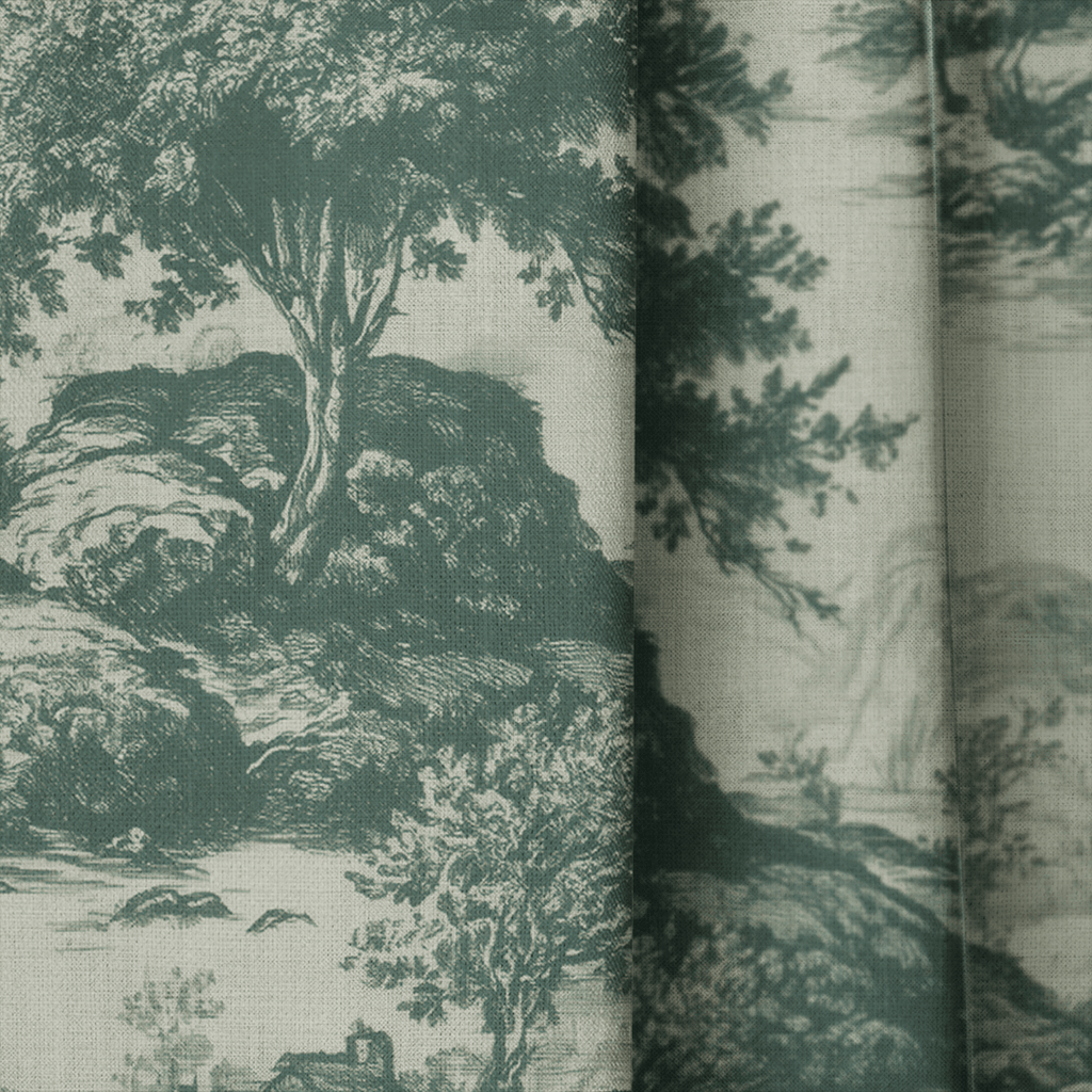 Forrest Ink Toile - Curtain Panel - The Drapery