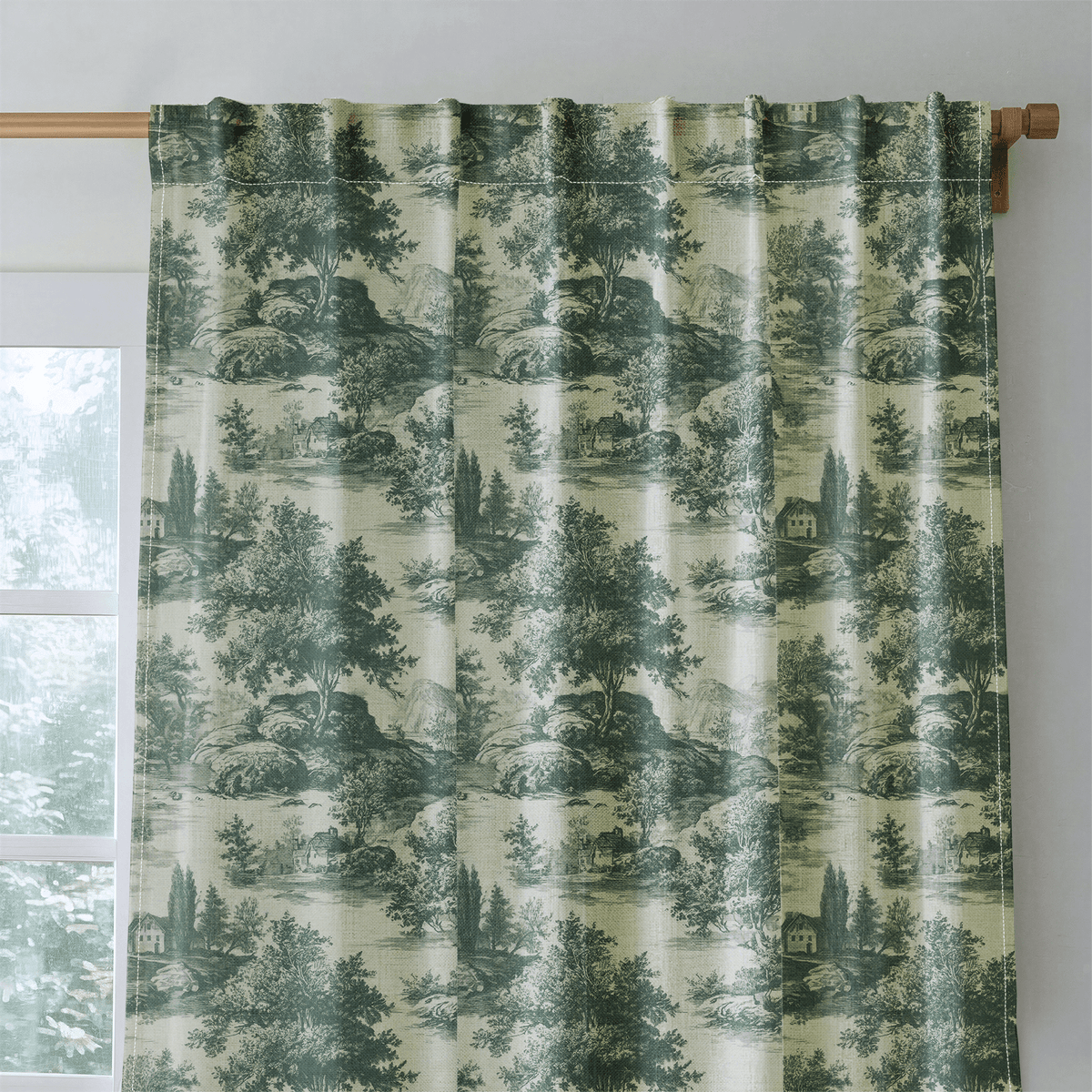 Forrest Ink Toile - Curtain Panel - The Drapery