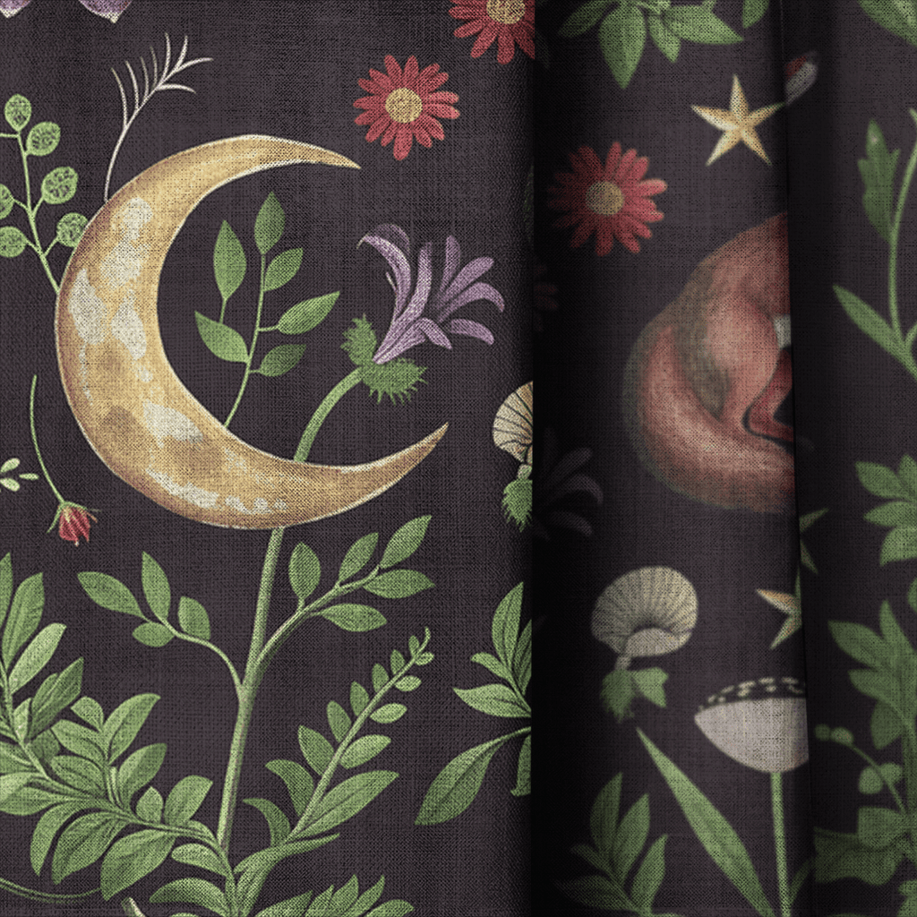 Foxfire Meadow - Curtain Panel - The Drapery