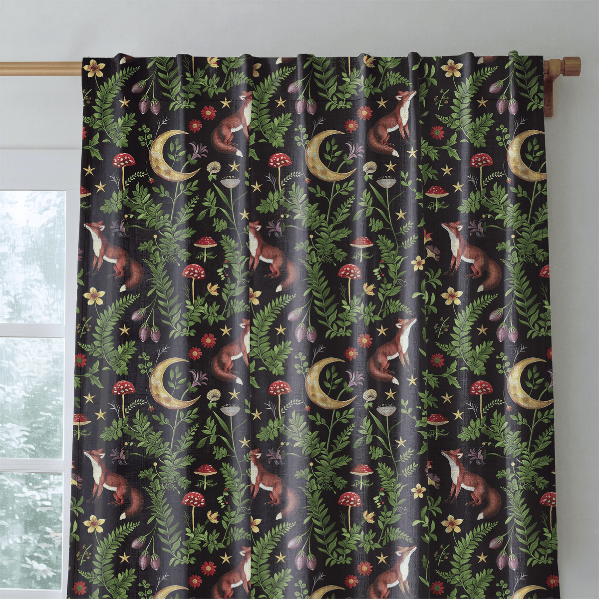 Foxfire Meadow - Curtain Panel - The Drapery