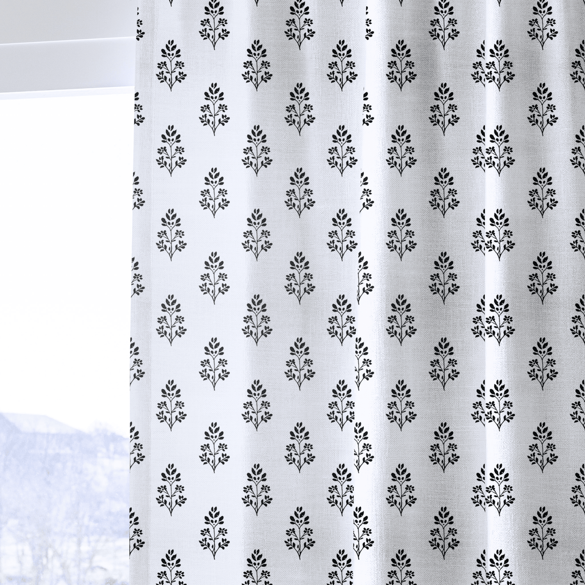 Frances Floral - Curtain Panel - The Drapery