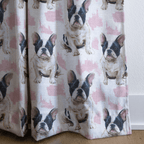 Frenchie Snuggles - Curtain Panel - The Drapery