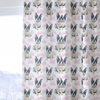 Frenchie Snuggles - Curtain Panel - The Drapery