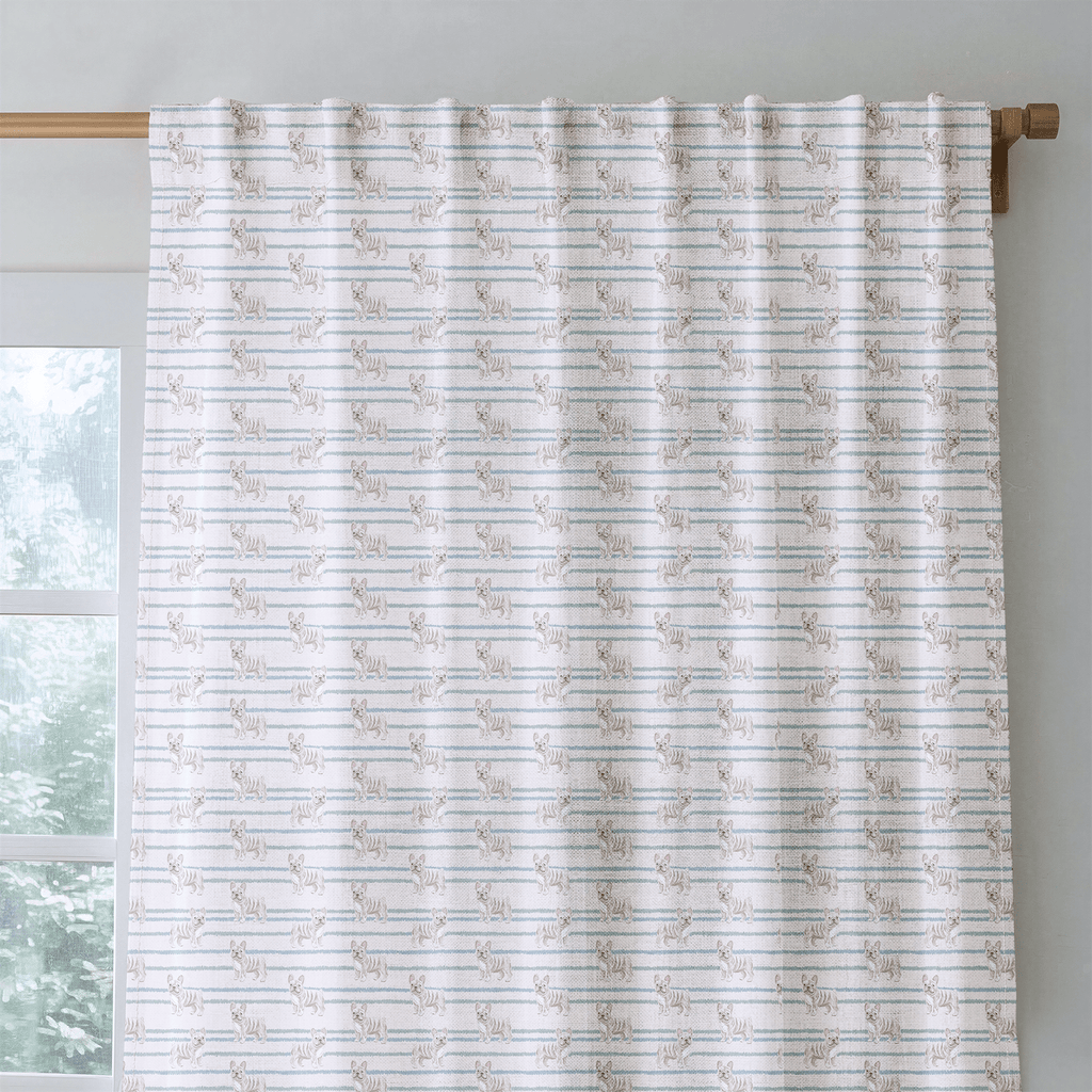 Frenchie Stripes - Curtain Panel - The Drapery