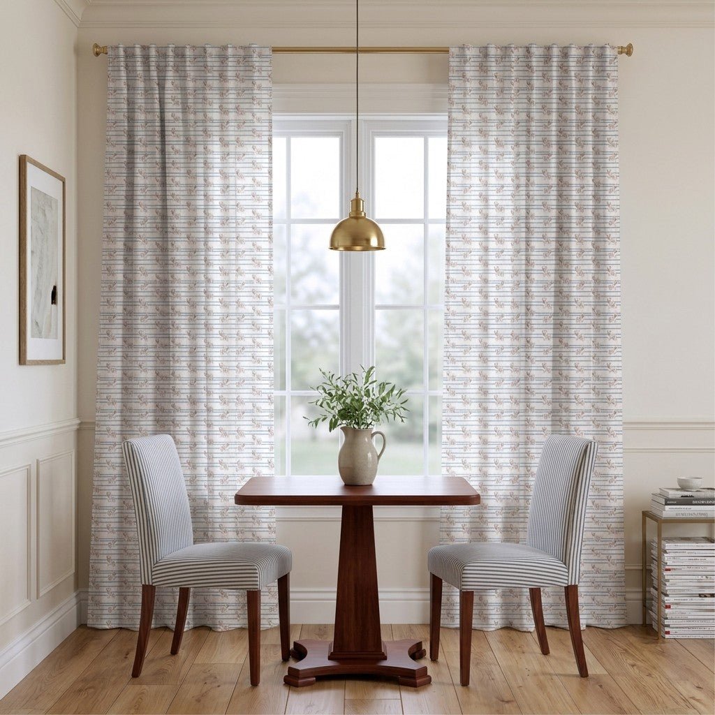 Frenchie Stripes - Curtain Panel - The Drapery