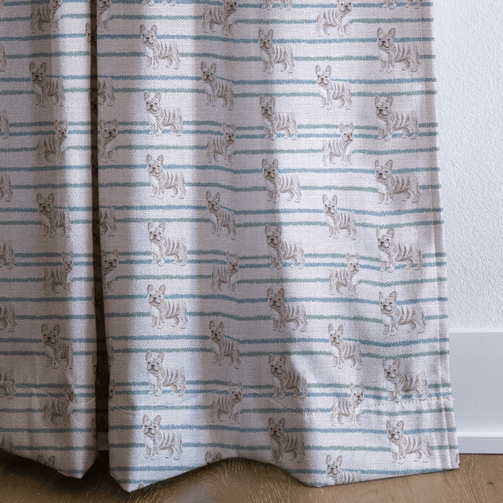 Frenchie Stripes - Curtain Panel - The Drapery
