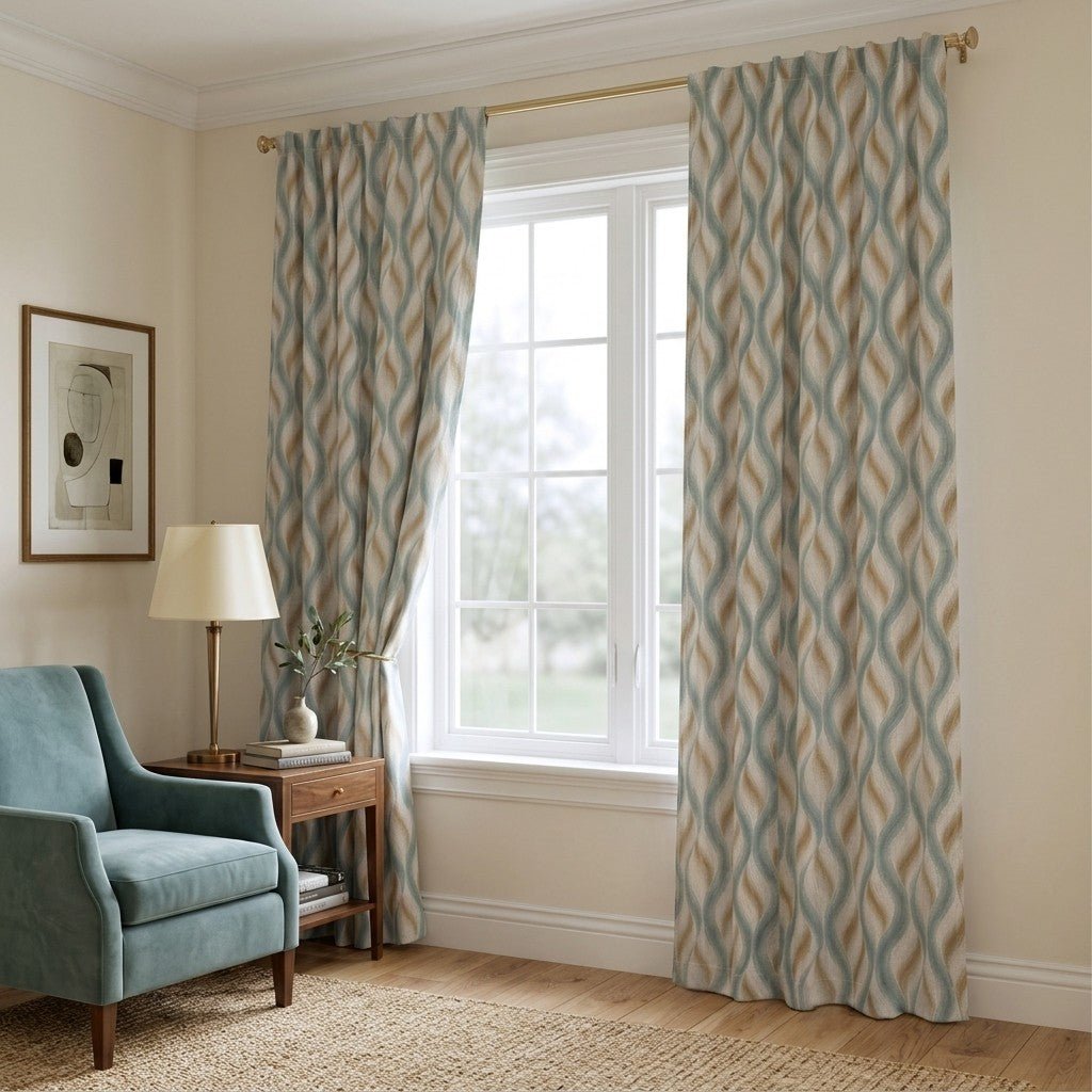 Freya Waves - Curtain Panel - The Drapery