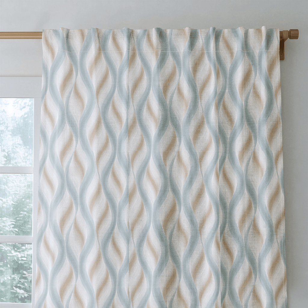 Freya Waves - Curtain Panel - The Drapery
