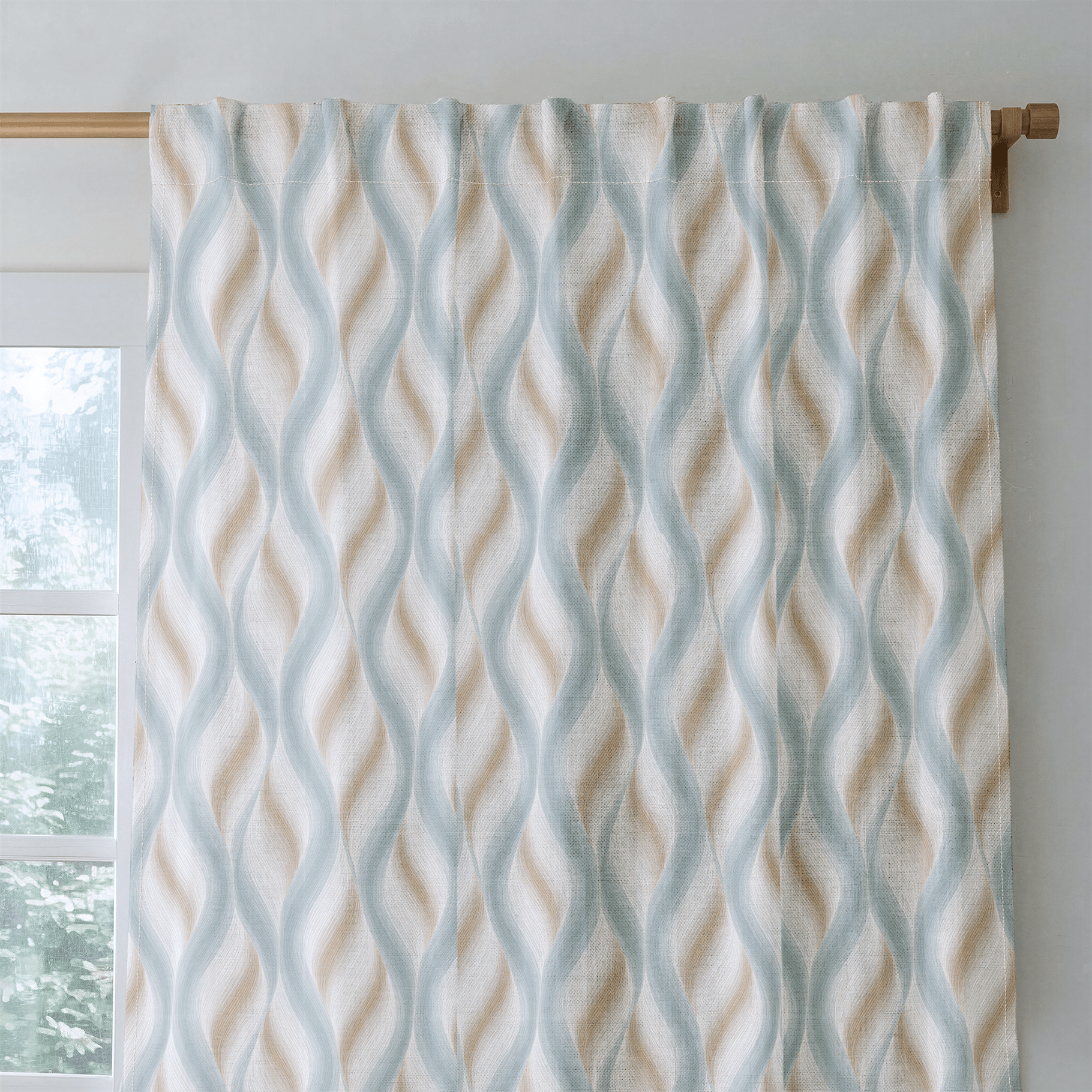 Freya Waves - Curtain Panel - The Drapery