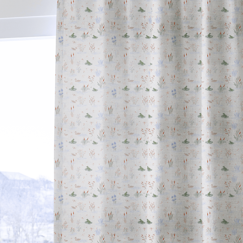 Froggy Pond - Curtain Panel - The Drapery