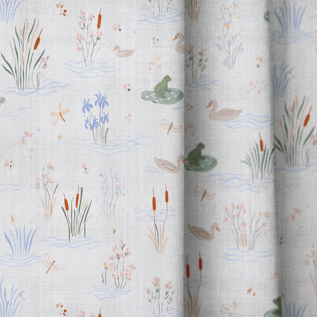 Froggy Pond - Curtain Panel - The Drapery