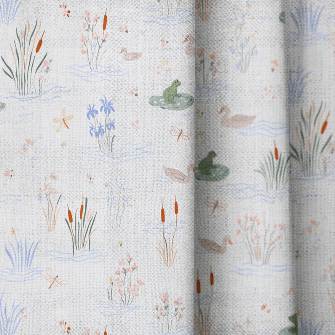 Froggy Pond - Curtain Panel - The Drapery