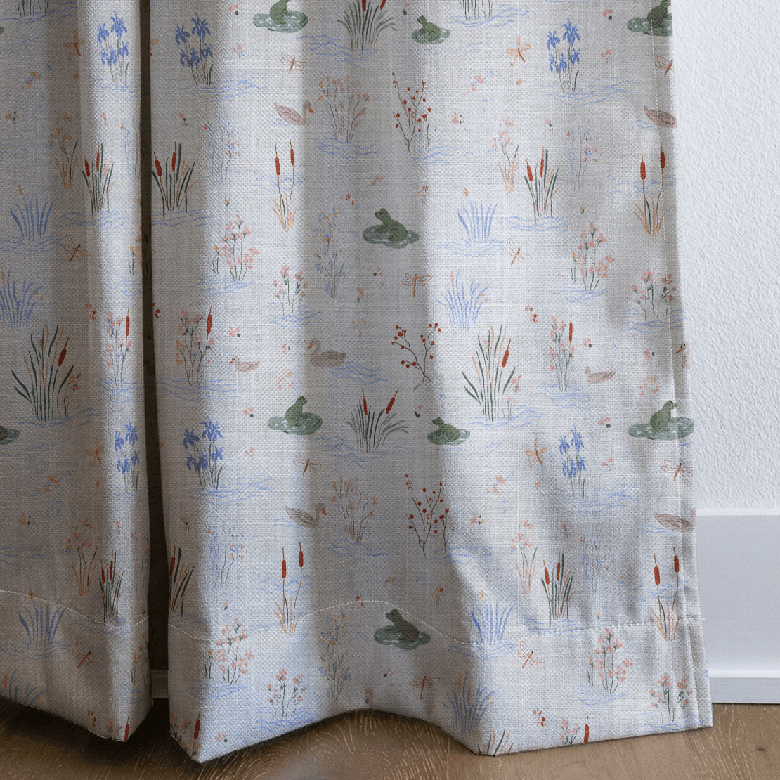 Froggy Pond - Curtain Panel - The Drapery
