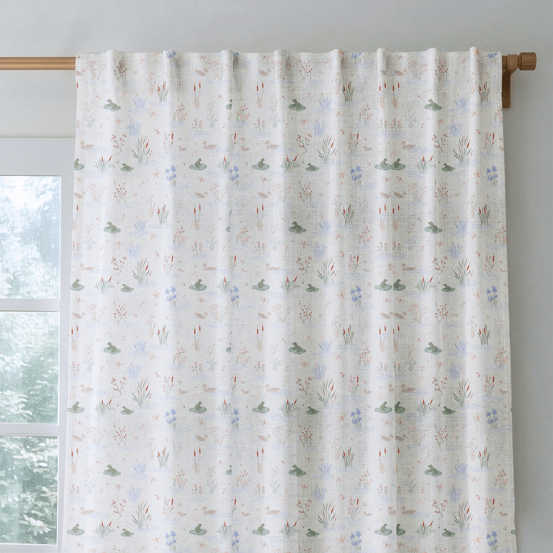 Froggy Pond - Curtain Panel - The Drapery
