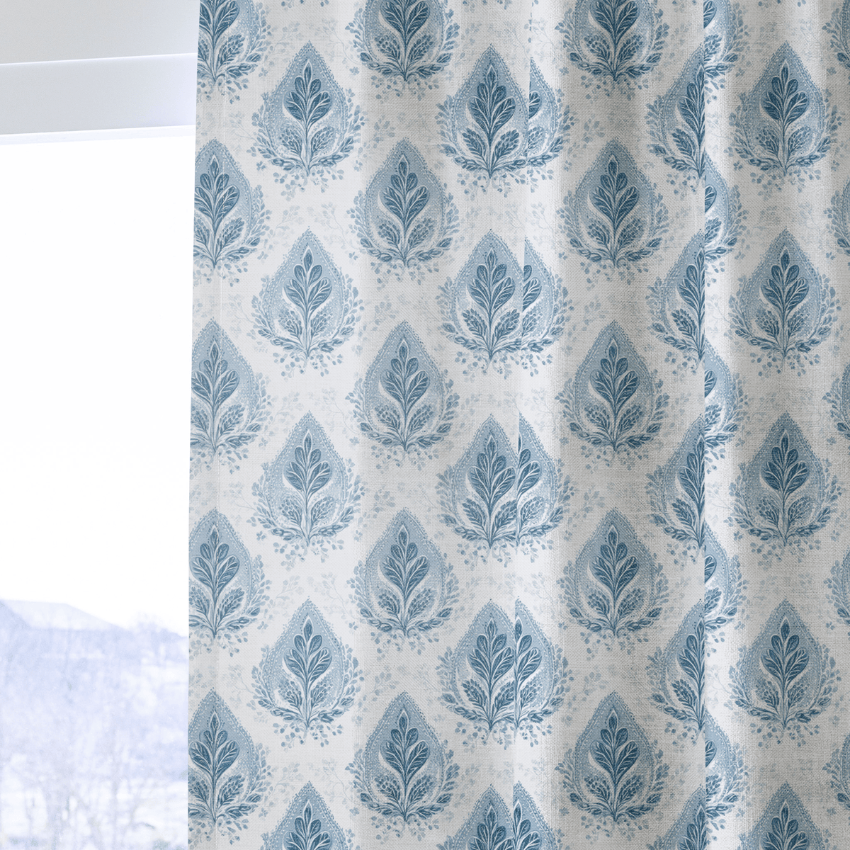 Frost Fern - Curtain Panel - The Drapery