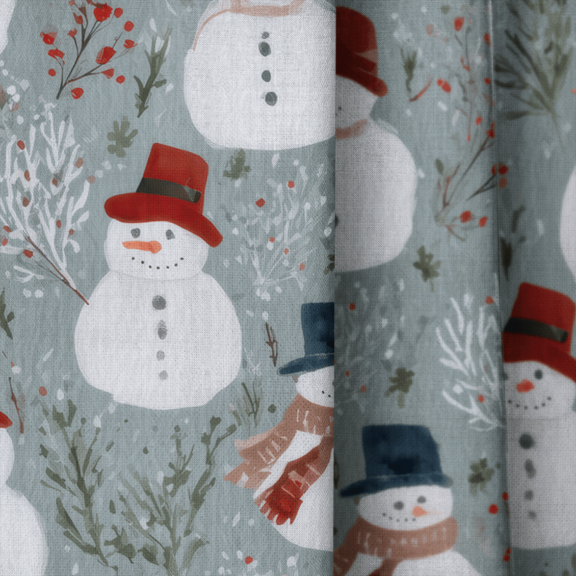Frosted Companions - Curtain Panel - The Drapery