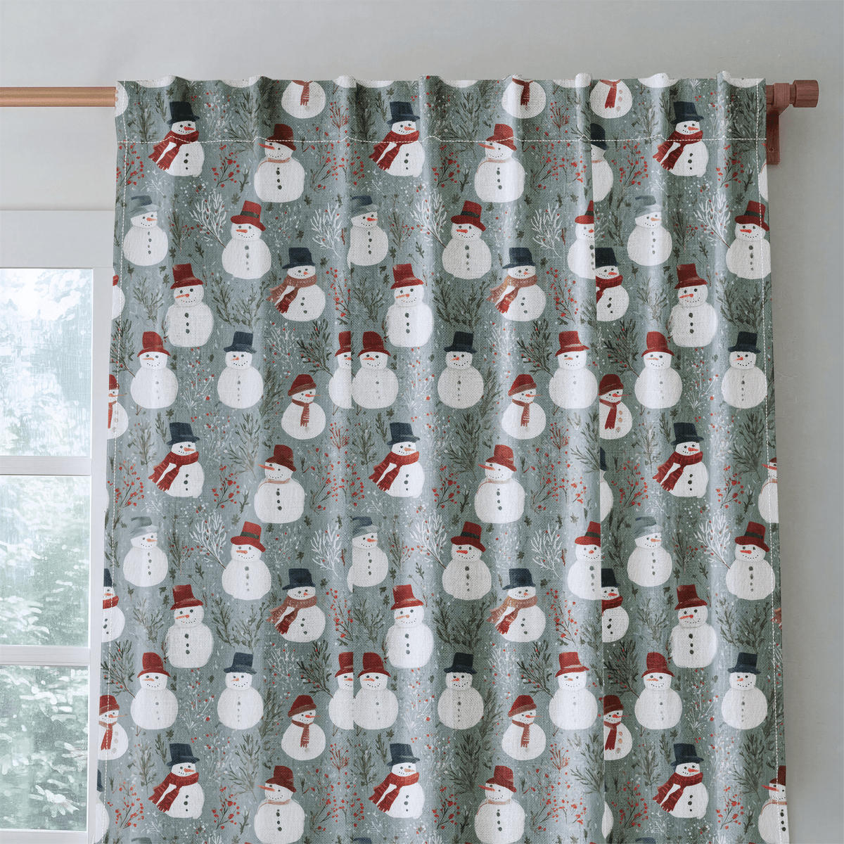 Frosted Companions - Curtain Panel - The Drapery