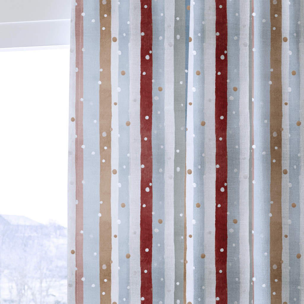 Frosted Stripes - Curtain Panel - The Drapery