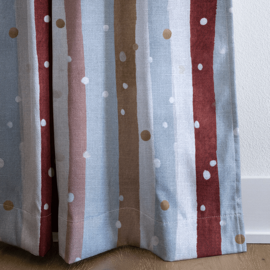 Frosted Stripes - Curtain Panel - The Drapery