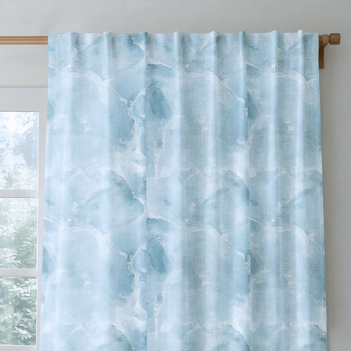 Frozen Elegance - Curtain Panel - The Drapery