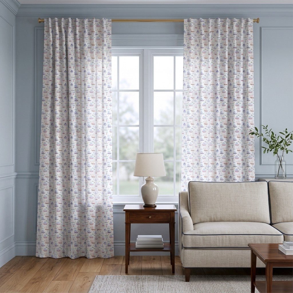 Full Sail Ahead - Curtain Panel - The Drapery