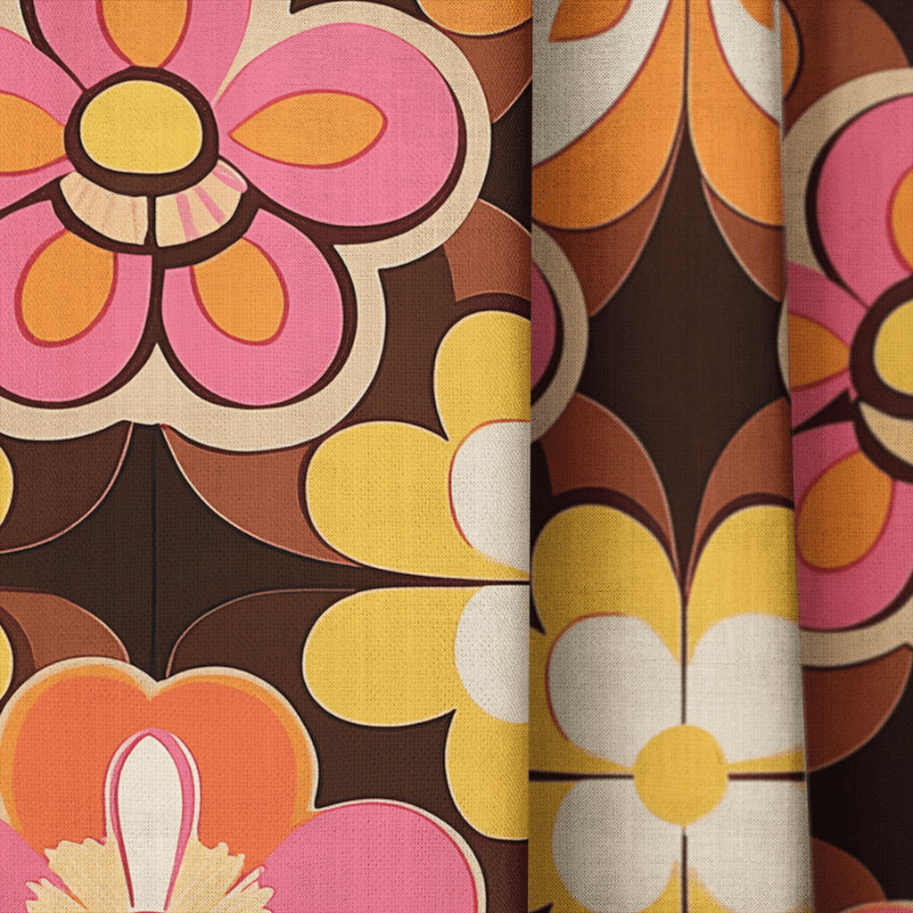 Funkadelic Flora - Curtain Panel - The Drapery