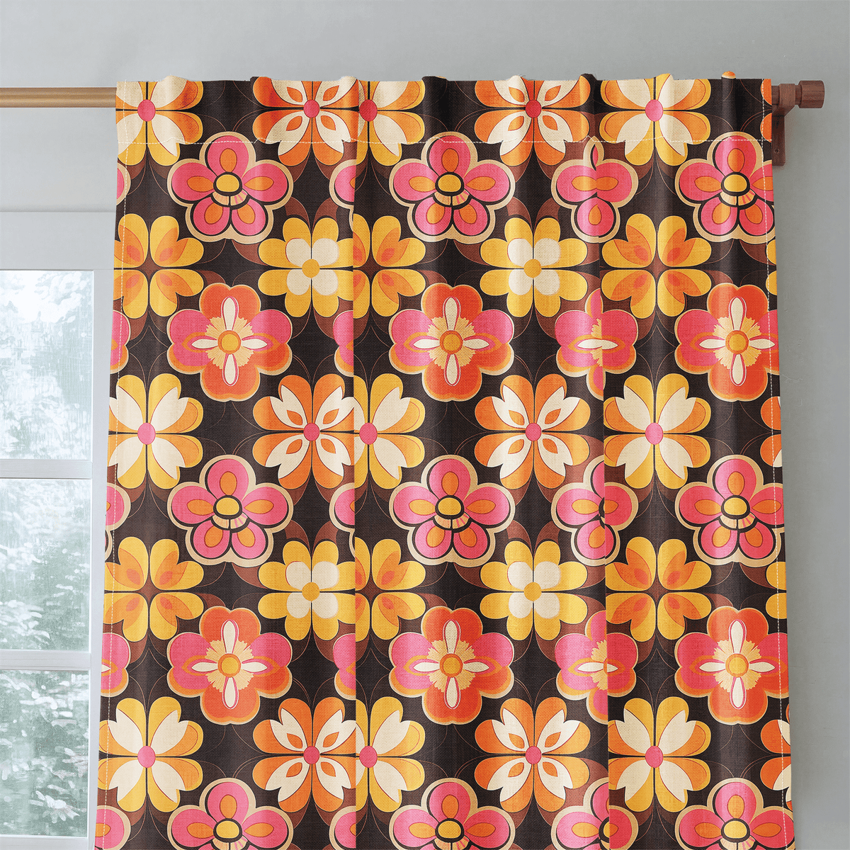 Funkadelic Flora - Curtain Panel - The Drapery