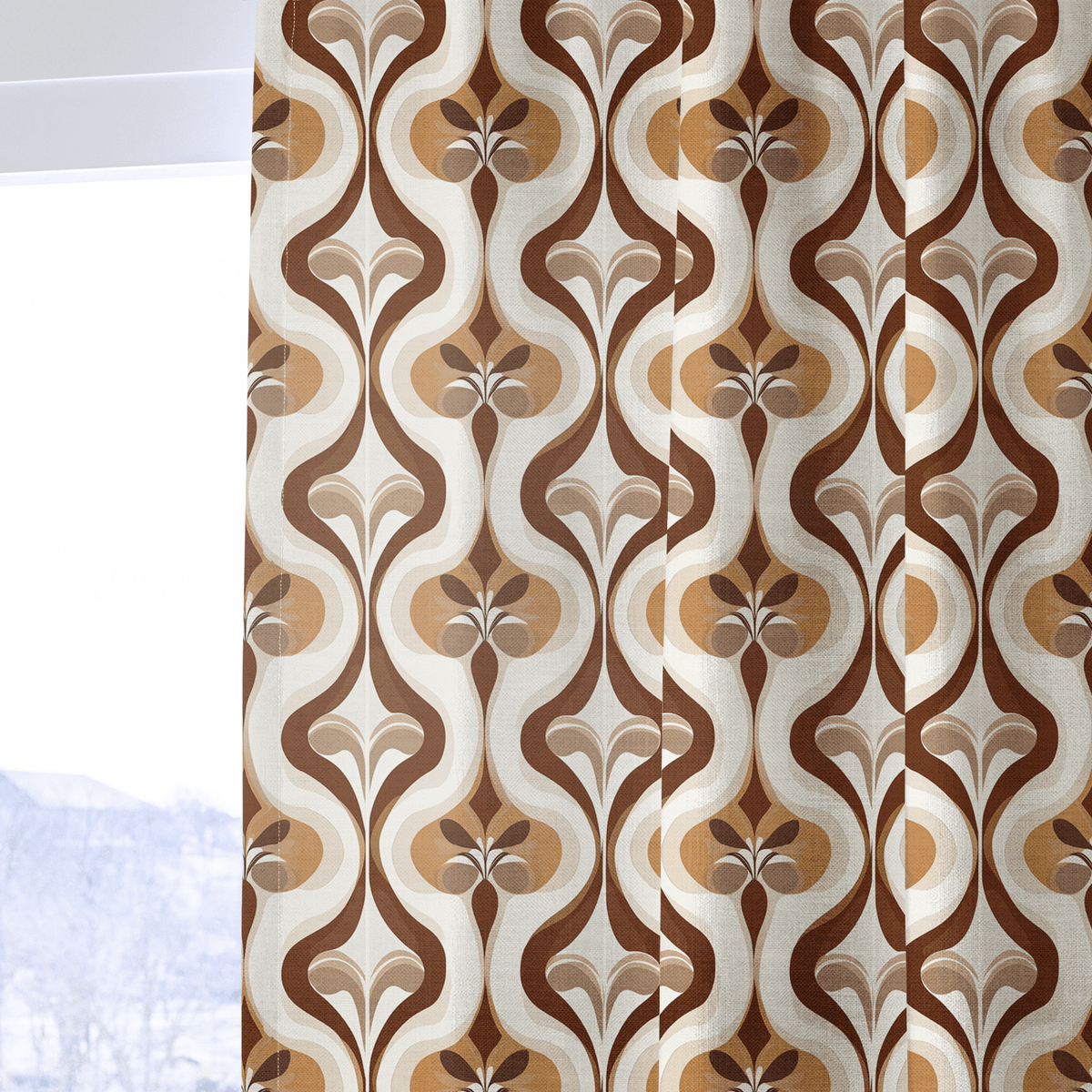 Funky Flow - Curtain Panel - The Drapery